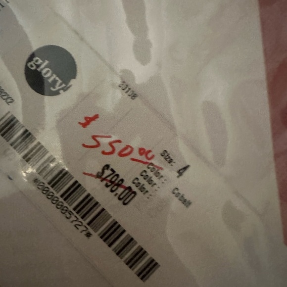 Portia and Scarlett Royal Blue Feathered Gown - Picture 13 of 14